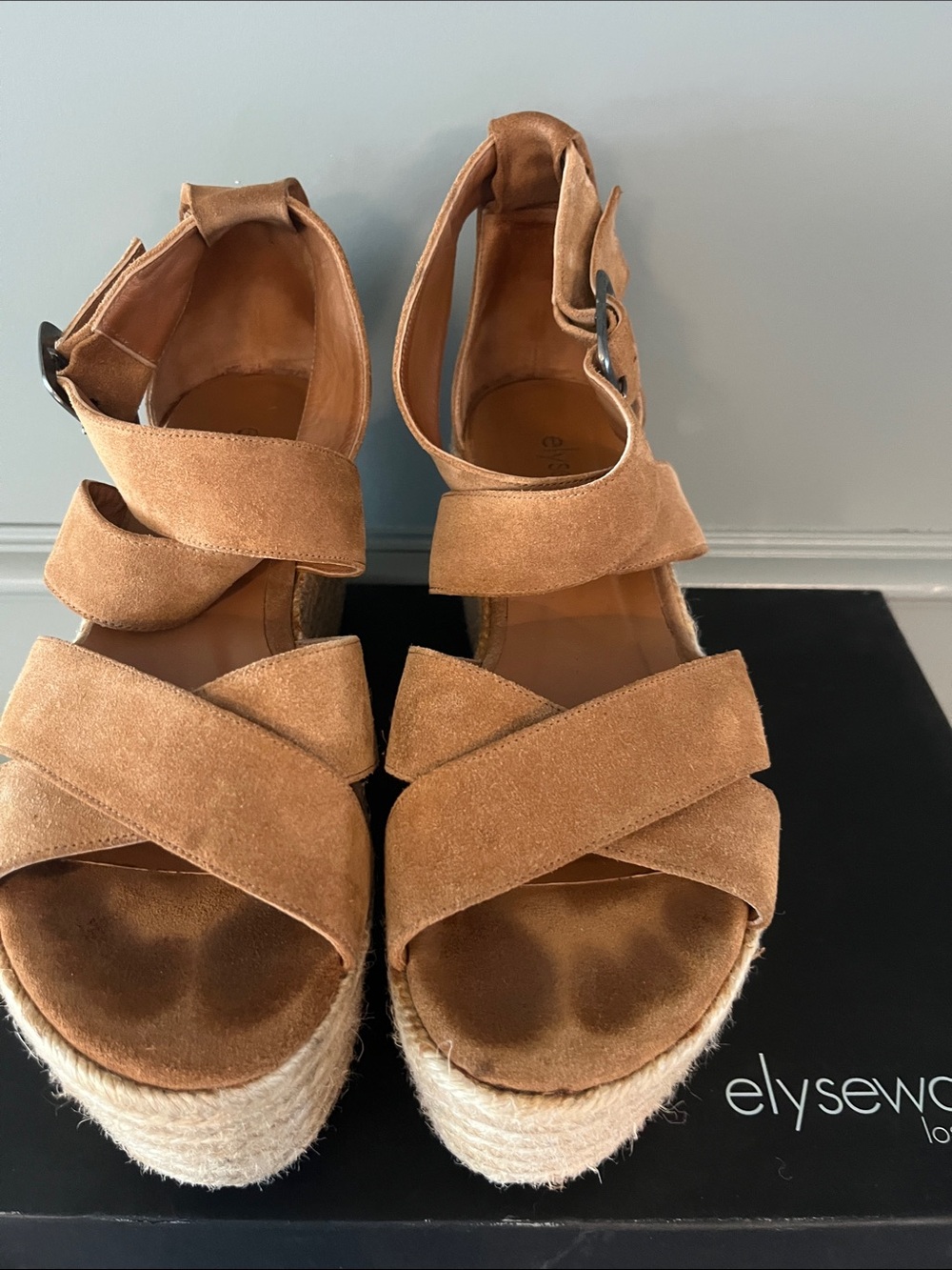 Elyse Walker Suede Wedge Shoes